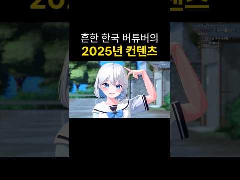 흔한 한국 버튜버의 2025년 컨텐츠